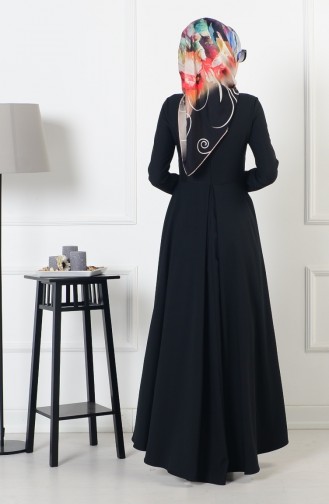 Black İslamitische Jurk 4055-02