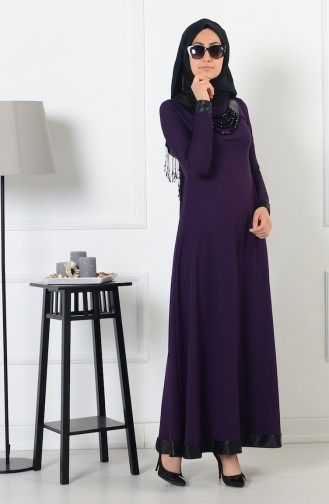 Lila Hijab Kleider 2010-02