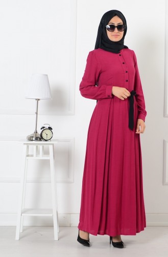 Fuchsia Hijab Kleider 165036-01