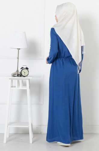 Indigo Hijab Dress 165037-01