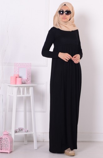 Black Hijab Dress 0729-01