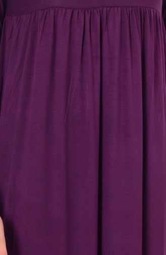 Robe Plissée Grande Taille 0729B-01 Plum 0729B-01