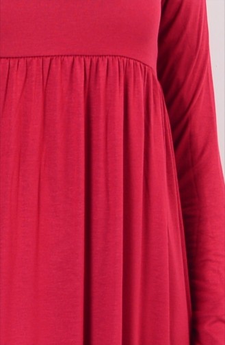 Gefaltetes Kleid 0729-03 Rot 0729-03