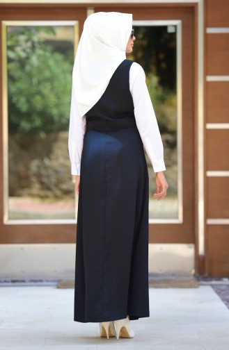 Schwarz Hijab Kleider 0855-06