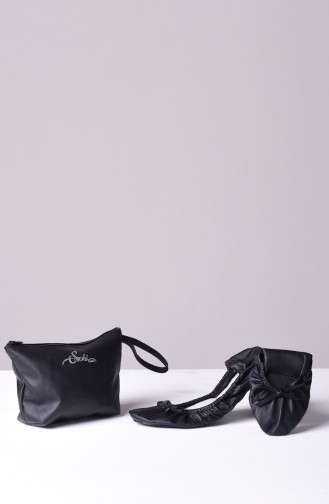 Schwarz Tägliche Schuhe 04