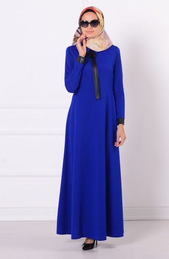 Saks-Blau Hijab Kleider 2011-05