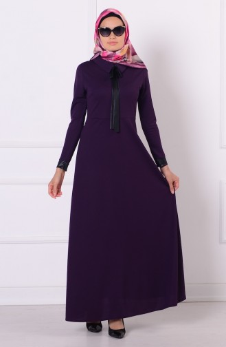 Dark Purple Hijab Dress 2011-06
