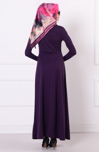 Dark Purple Hijab Dress 2011-06