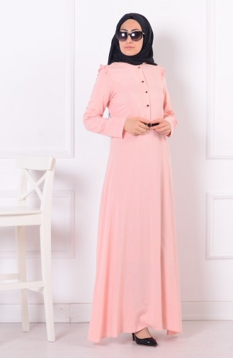 Powder Hijab Dress 4155-05
