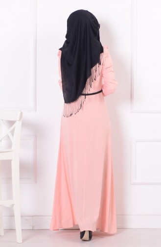 Powder Hijab Dress 4155-05