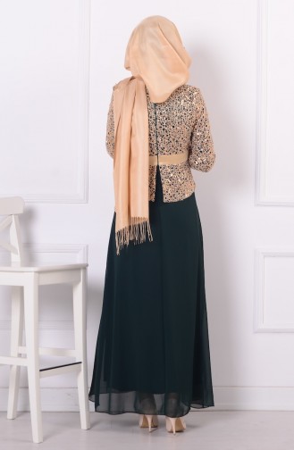 Grün Hijab-Abendkleider 55865-06