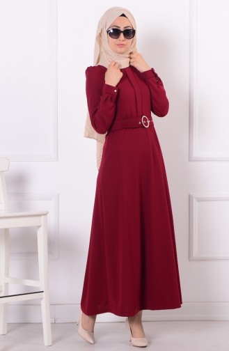 Robe Hijab Bordeaux 4009-02