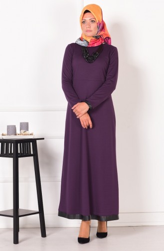 Plum Hijab Dress 2017-01
