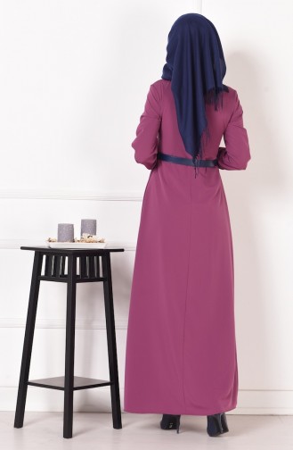 Dusty Rose Hijab Dress 4181-03