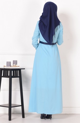 Robe Hijab Bleu 4181-08