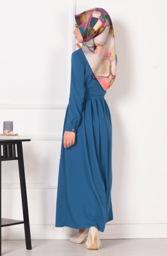 فستان أزرق زيتي 2015-05