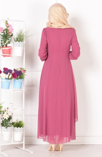 Dusty Rose Hijab Dress 52221A-13