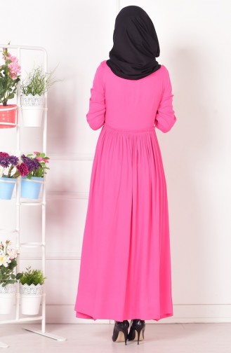 Pink Hijab Dress 4010-03