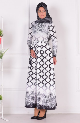 Black Hijab Dress 4035-03