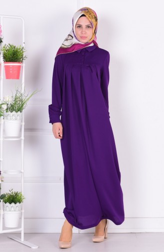 Purple Hijab Dress 4016-04