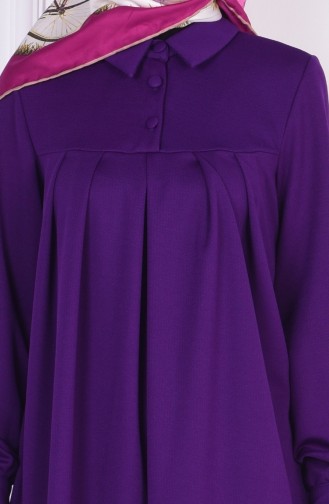 Purple Hijab Dress 4016-04