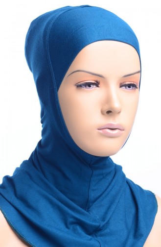 حجاب لون أزرق بترولي 02-23