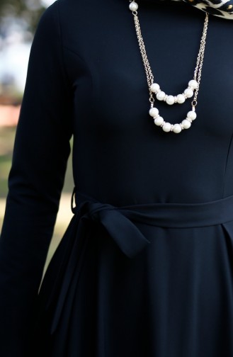 Black Hijab Dress 1071-03