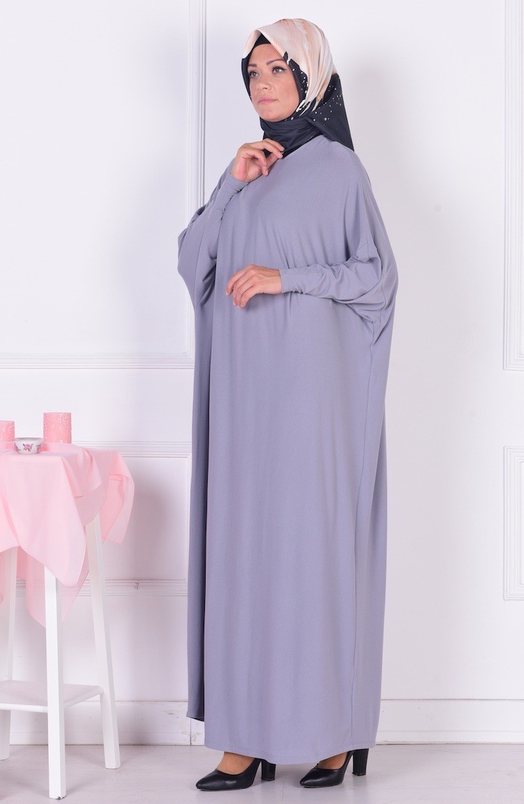Yarasa Kol Sandy Incili Ferace Bordo 0520 Buyuk Beden Pardesu Elbise Modaebva