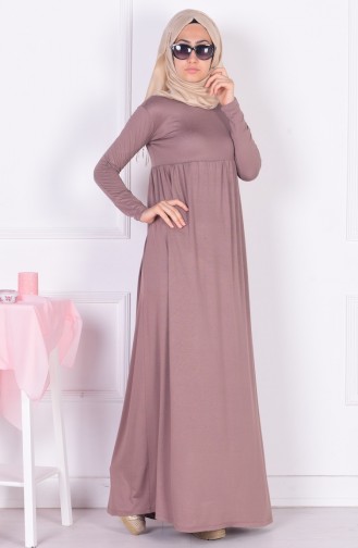 Mink Hijab Dress 0729B-06