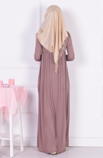 Mink Hijab Dress 0729-10
