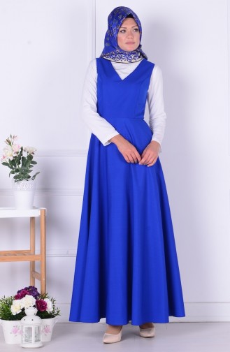 Saxe Hijab Dress 2564-07