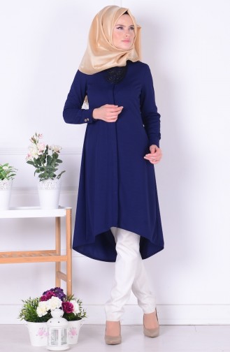 Necklace Tunic 6817-01 Navy Blue 6817-01