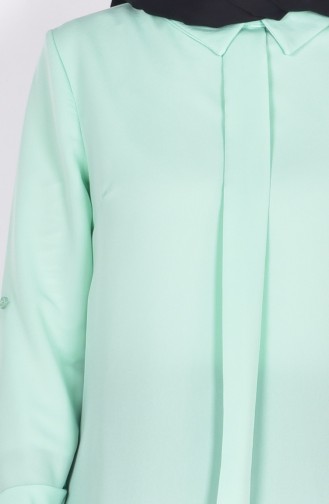 Blouse Crêpe Détail Boutons 4063-09 Vert Menthe 4063-09