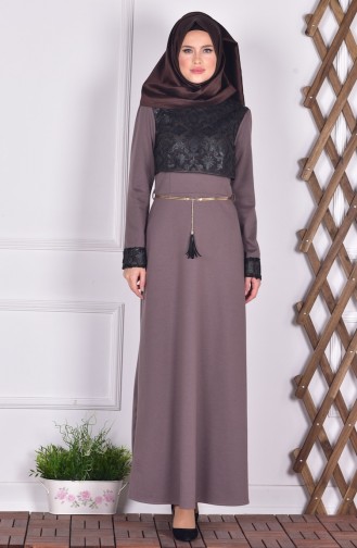 Nerz Hijab Kleider 52509-05