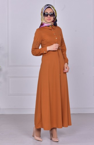 Robe Hijab Moutarde 4048-01