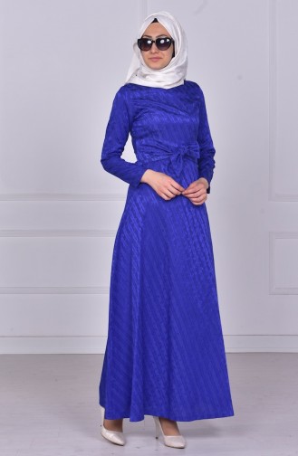 Saxe Hijab Dress 4450-01