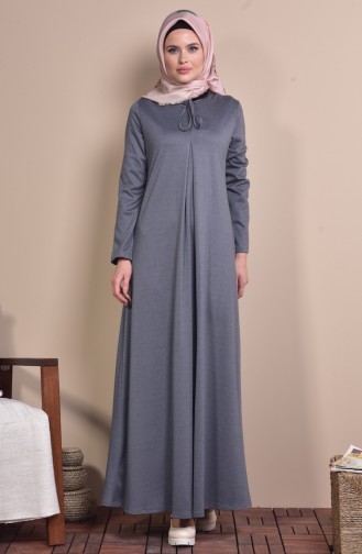 Gray Hijab Dress 0908-01