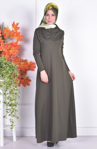 Khaki Hijab Kleider 2014-02