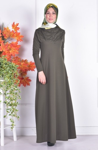 Khaki Hijab Kleider 2014-02