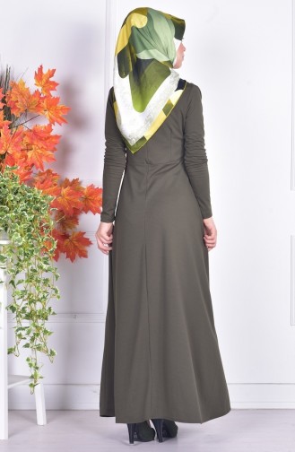 Khaki Hijab Kleider 2014-02