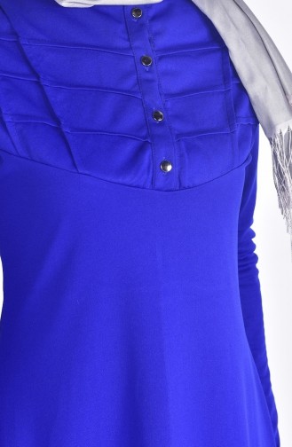 Saks-Blau Hijab Kleider 2014-01