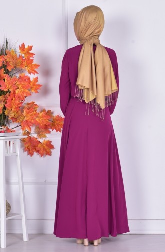 Robe Hijab Cerise 4023-05