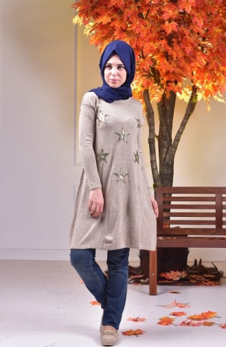 Triko Tunik 0106-01 Vizon