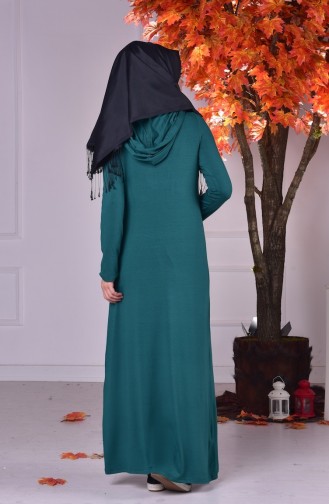 Green Hijab Dress 0902-01
