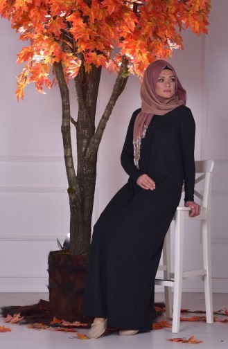 Robe Hijab Noir 3062A-04
