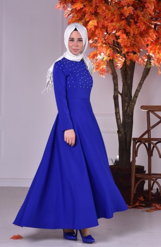 Saxe Hijab Dress 2090A-02