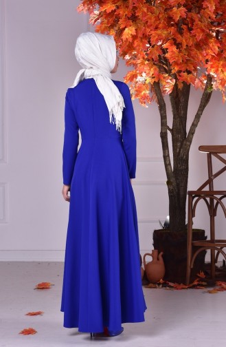 Saxe Hijab Dress 2090A-02