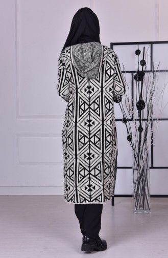 Fermuarlı Kalın Hırka 3718-02 Bej
