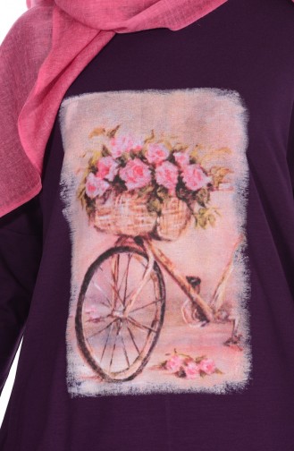 Tunik Pantolon İkili Takım 3093-10 Mor