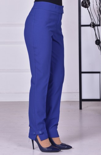 Buttoned Pants 1039-08 Blue 1039-08